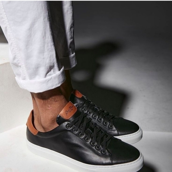 Good Man Brand Sneaker Black Dark Vachetta 10.5 MSRP $288 Legend London New!! - Picture 2 of 9